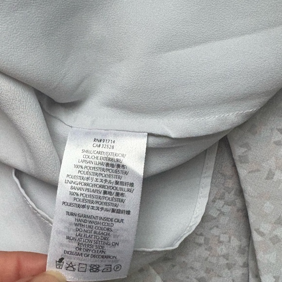 Armani exchange gray/pastel pink  pleated cocktail dress size P0(petite) - Picture 9 of 10